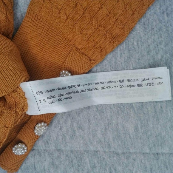 zara mustard sweater size M - Picture 3 of 7
